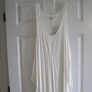 BARKINS OFF WHITE IVORY TANK DRESS XL NWT $24.95